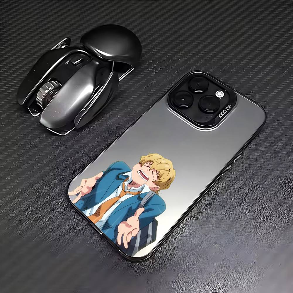 O-Oblivion Anime Battery Phone Case For iPhone17,16,15,14,13,12,11 Plus,Pro Max Colored Silver Plated Inside Cover