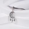 Neuer 925 Silber Mond & Sonne wie Du & Ich Charm Anhänger Hängendes Perlen-Element passend für Original-Anhängerarmband Schmuckstück Für Frauen