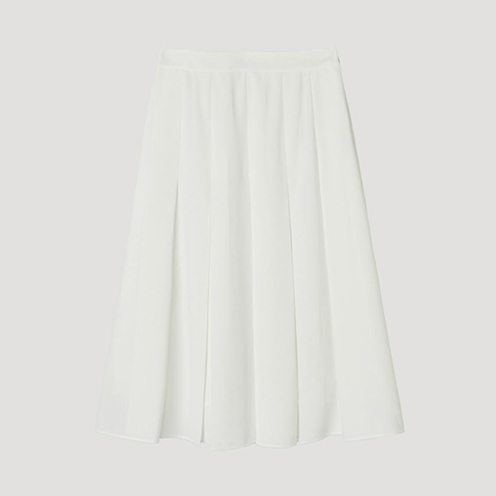 

She S miSS Pleated Long Skirt SwwSkp22120 Ow off-white/44
