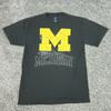 Michigan Wolverines Shirt Mens XL Gray NCAA Football Tee College Sports T Logo