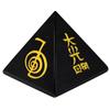 Reiki Pyramida se symbolem Reiki z černého turmalínu pro Reiki léčení 20-25 mm Přibl.. (Černá)