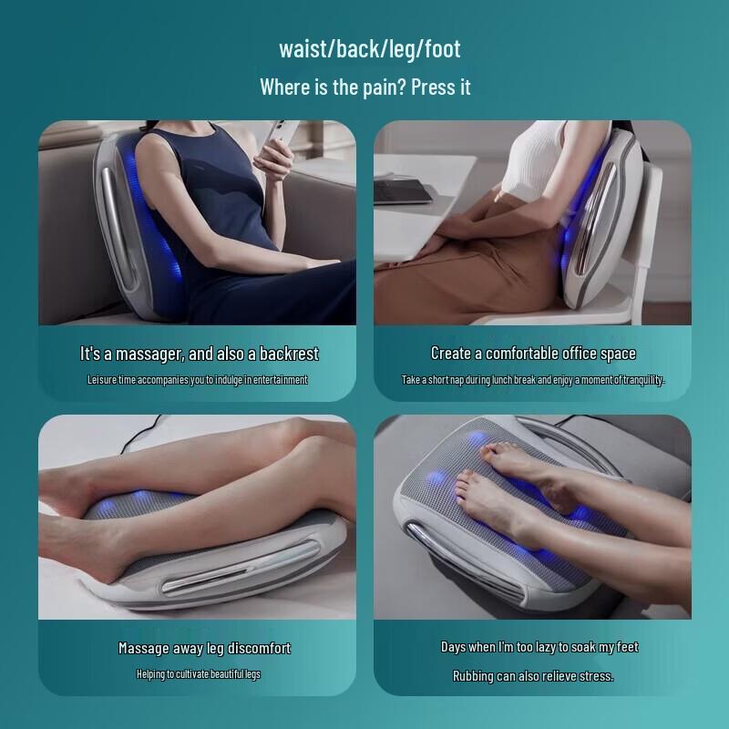 Philips Lumbar & Back Massager Cushion CN plug (adapter included)