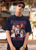 Unisex Florence Pugh Grafik-T-Shirt Retro-Stil Sommer Unisexs Und Unisexs Locker Und Atmungsaktiv T-Shirt Top