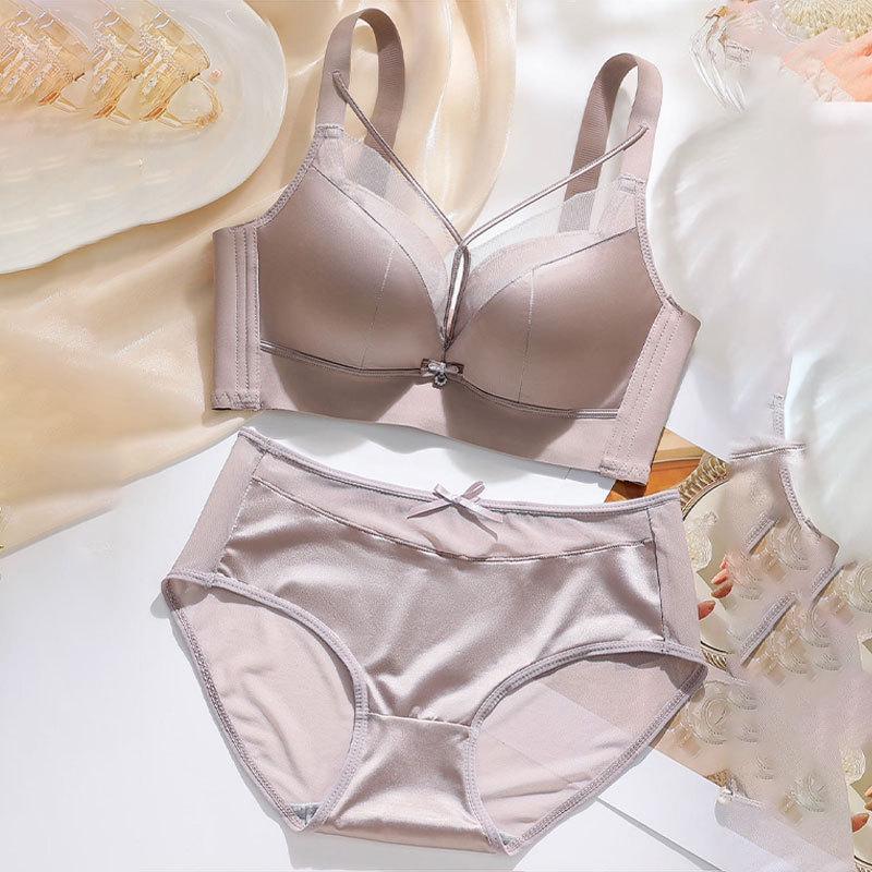 Original Luminous Satin Uplift Bra: Wire-Free, Adjustable, Side Support, Beautiful Shaping