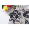 Women Floral Print Wide Leg Cropped Pants Elastic Waist Casual Summer Trousers