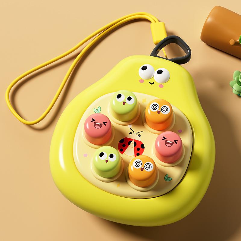 High-Quality Cartoon Compact size Whack-A-Mole High-Quality Game High-Quality For Youngsters - Hand-Eye High-Quality Coordination High-Quality грушевый