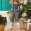 Women's Casual Jumpsuit Sleeveless Christmas Printed Cotton Jumpsuit