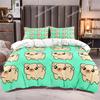 Cartoon Lovely Pig Duvet Cover Set Kawaii Animal Bedding Set King Microfiber Farmhouse Wildlife Theme Comforter Cover Pillowcase