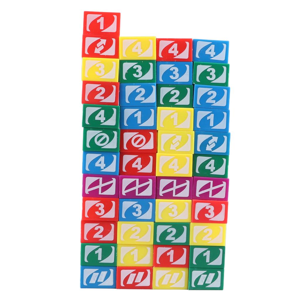 45 szt. Klocki do układania Plastikowe Solidne Stabilne Wielokolorowe Klocki Gra Budowlana dla Dzieci