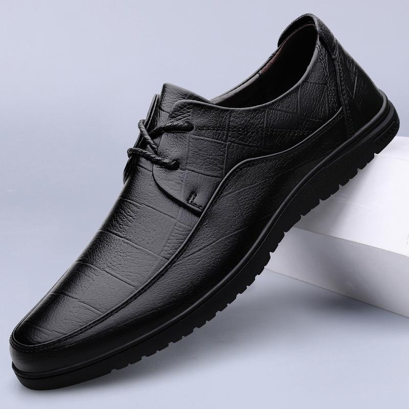 Fashion High Quality Men's Business Formal Shoe Genuine Leather Oxford Shoes Luxury Brand Men Formal Dress Footwear Classic Brogue Shoes