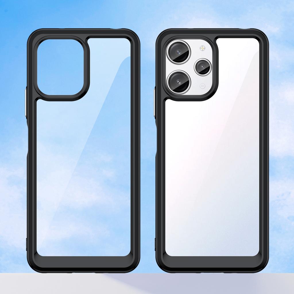 For Xiaomi Redmi 12 Case Cover For Redmi 12 Funda Shell Hard Translucent Soft Frame Protective Phone Bumper For Redmi 12