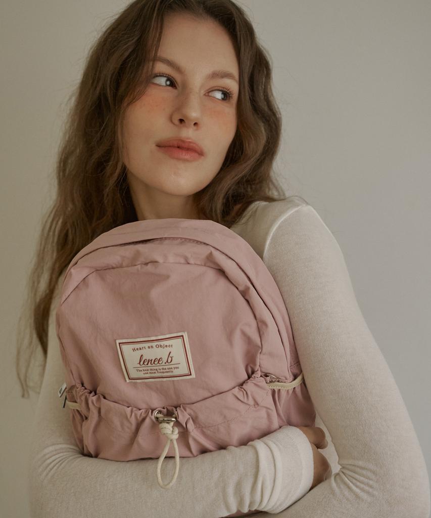 Leneeb Mini String Backpack Baby Pink