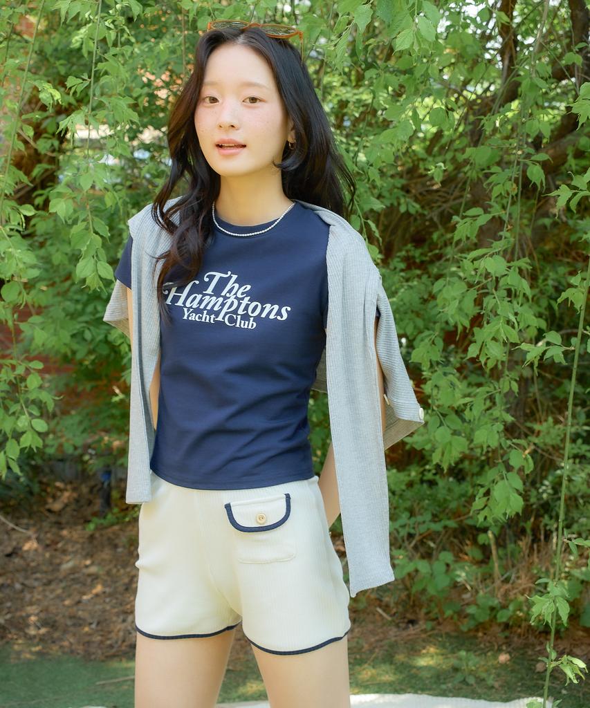 SALON DE YOHN Pocket Point Short Pants_ Ivory