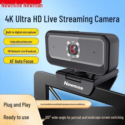 Webcam USB 4K HD Newmine NM23 com Microfone