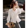 Elegant Commuter Pleated Waist Blouse