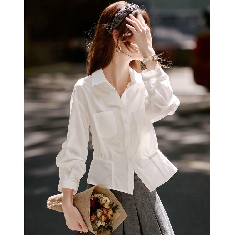 Elegant Commuter Pleated Waist Blouse
