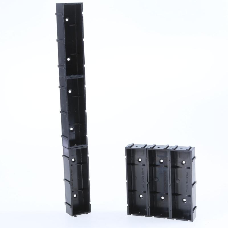 21700 Splicable Battery Holder Kit With Copper Strips, 10Pack Modulars Snap Together Slots for Electronics