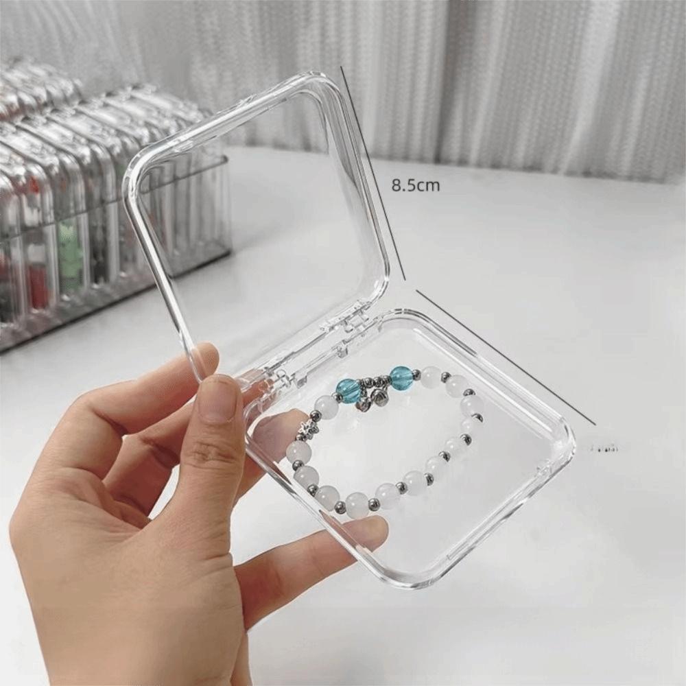 Acrylic Fake Nail Storage Box Multi-functional Jewelry Organizer Holder  Packaging