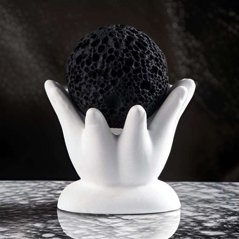 Silicone Candlestick Decoration Mould Artistic Hand Candlestick Silicone Moulds for Custom Resin Home Ornaments