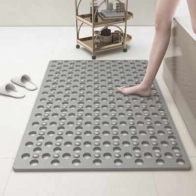 Mata antypoślizgowa gumowa antypleśniowa do łazienki z otworami drenażowymi, można prać w pralce, antybakteryjna, odporna, do prysznica lub wanny