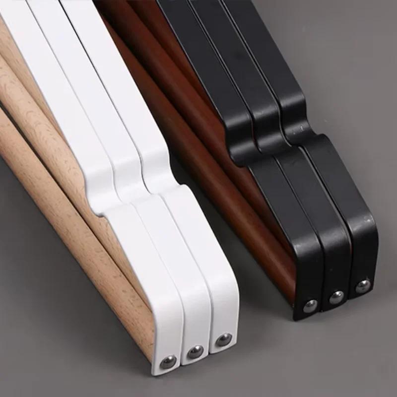 Wooden Coat Pants Hanger Luxury Durable Metal Wood Suit Hanger with 360° Swivel Hook Household Wardrobe Clothes Organizer