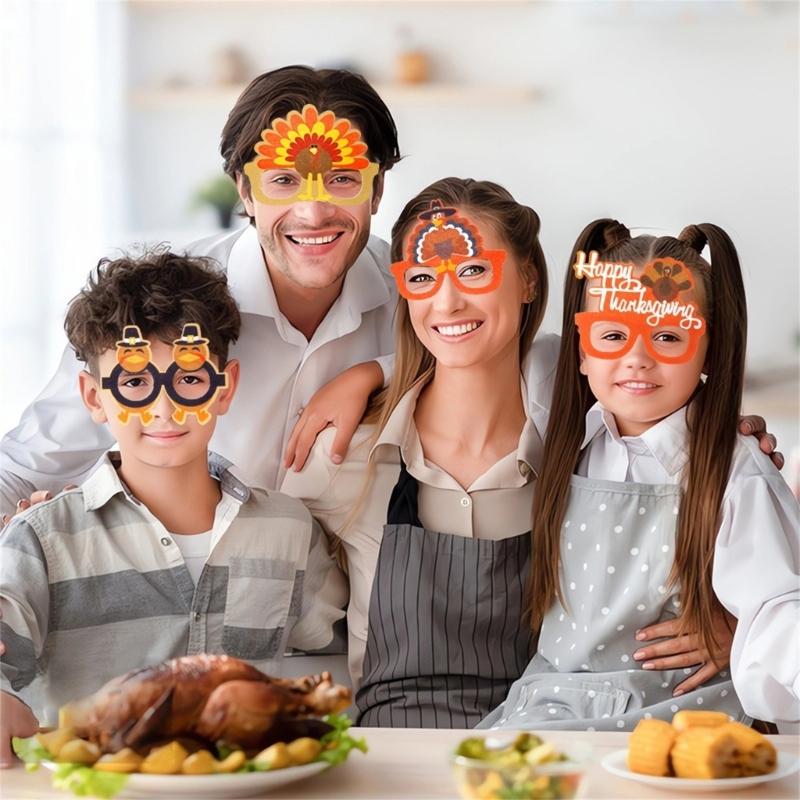 Turkey Glasses Happy Thanksgiving Day Glasses Harvest Festival Decorations Party Supplies For Home School Activity