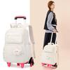 Zaino Scolastico per Bambine Borsa Trolley con Ruote Zaino per Studenti Borsa per Libri per Bambini Zaino Scolastico a Rotelle Zaino con Ruote