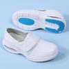 Women's Black Air Cushion Non-Slip Summer Nurse Shoes - Comfortable, Breathable, Soft, Thick Sole for Casual Medical Work