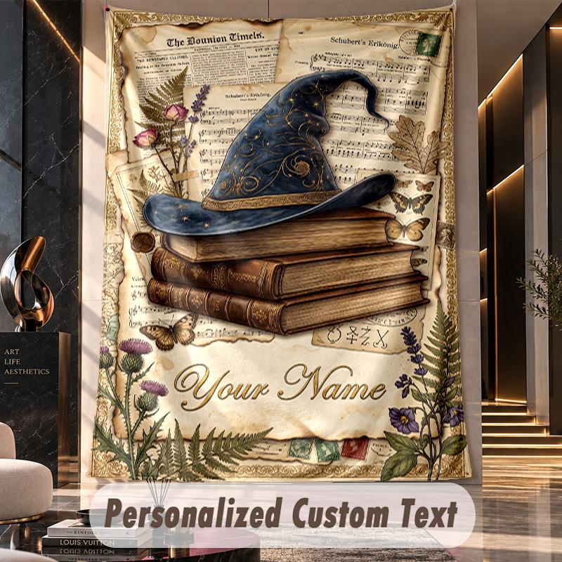 Witchcraft (121) Theme Custom Tapestry Personalized Custom Name Text Wall Hanging Tapestry Home Decor Background Cloth