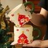 Christmas Mugs Santa Claus Ceramic Cups Household Water Cups  Creative High Appearance Level  Christmas Gifts Souvenirs