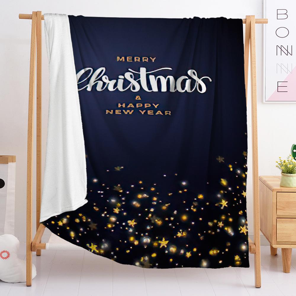Flannel Blanket Bedroom Blanket European And American Blanket Christmas Theme Blanket Universal In All Seasons
