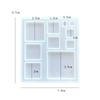 DIY Crystal Epoxy Resin 3D Square Multi-Specification Silicone Mold For Decorating Jewelry Making Accessories