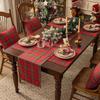 Long Christmas Table Runner Plaid Pattern Tablecloth Festival Party Supplies Table Cover  Hotels