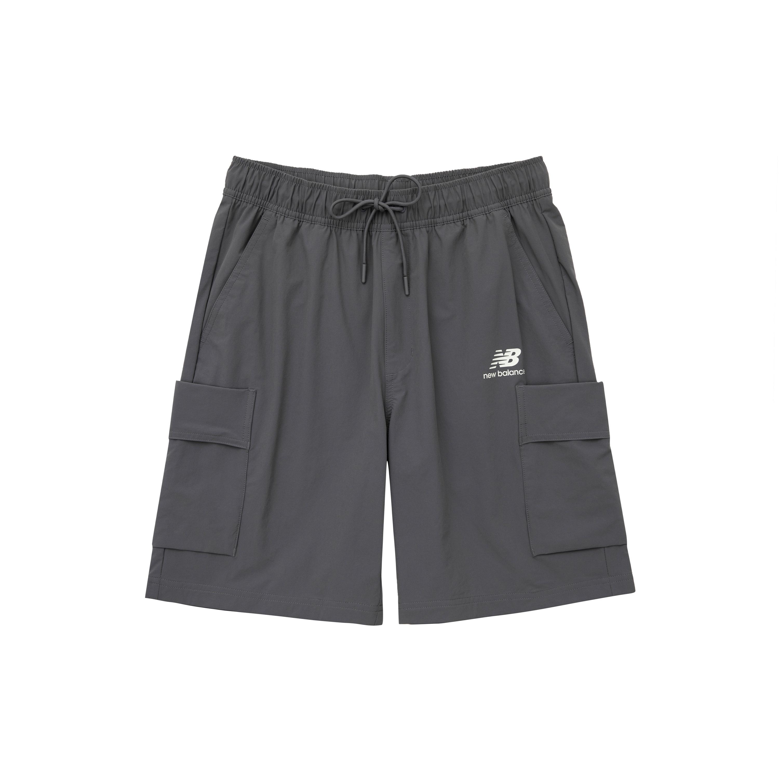 New Balance NBX Holiday Woven Pocket Shorts Asia Sizing  Grey  Men s AMS32370-CTR S