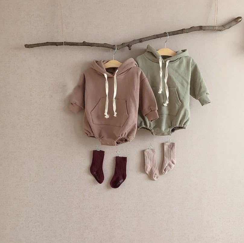 Cuddly Bear Ear Dull Casual Fashionable Babies [Key Shop] (80, Green) Romper, Green, Brown, Cute, Cotton, Newborn, Baby, Kids, Wear, Wear, Spring,