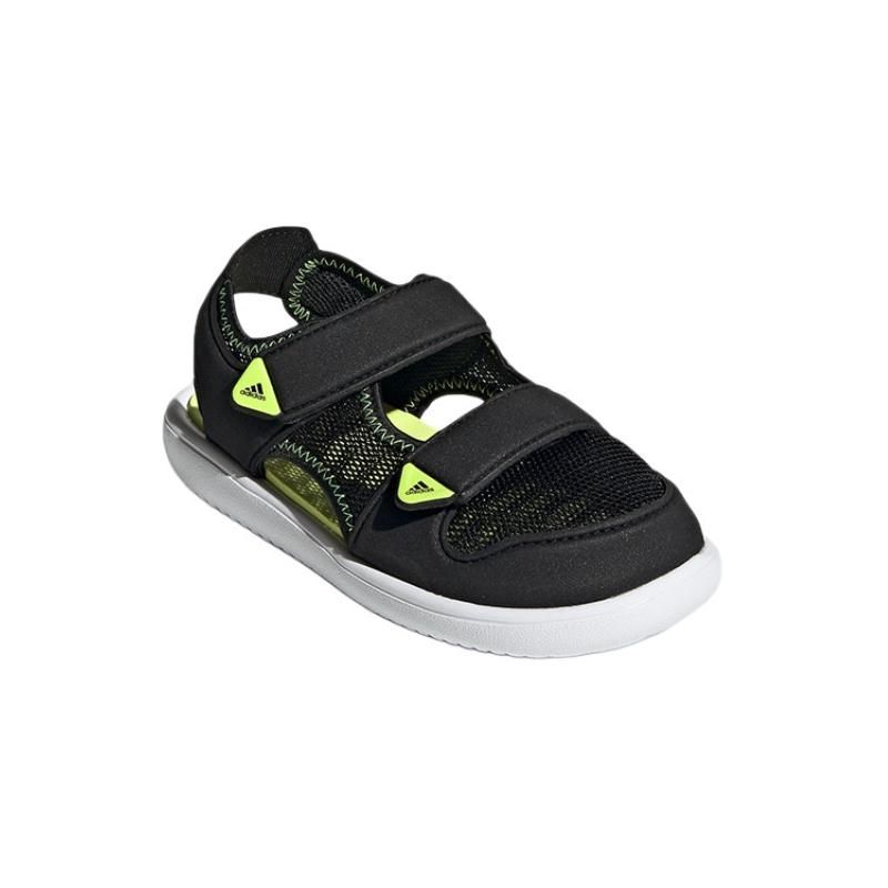 adidas Water Sandal Non-Slip Durable Kids Sandals Kids Sandals Black White GX2472