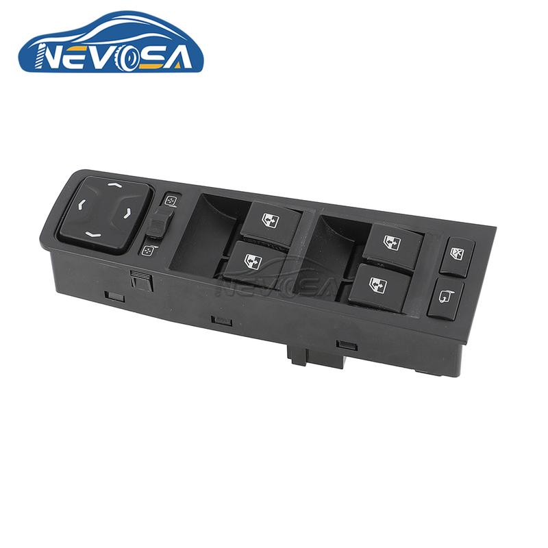 NEVOSA 62.3769-30 For LADA Vesta Electrical Car Master Power Window Switch Button White Night Light 8450031530 Front Driver Side