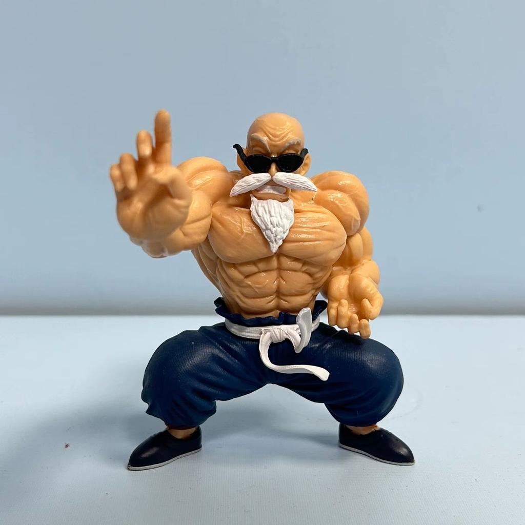 10cm Anime Dragon Ball figurka GK Muscle Mistrz Roshi Goku Kame Sennin Figurka PVC Figurka Akcji Model Lalki dla Dzieci Prezent Zabawki