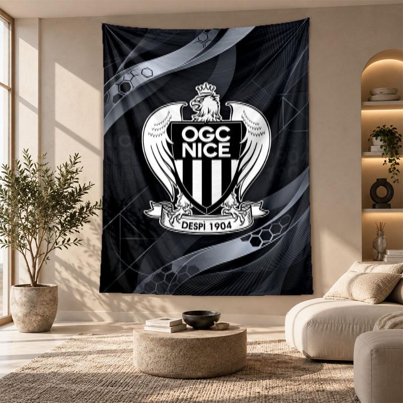 Decorative Tapestry,OGC Nice FC Printed Wall Art, Lightweight Wall Hanging For Bedroom Background
