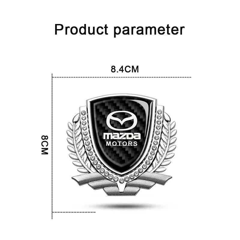 2025 Hot Car Window Badge Emblem for Mazda 2 3 5 6 Axela Atenza Protege Speed CX5 CX7 RX7 MX3 Trunk Side Stickers Styling Access