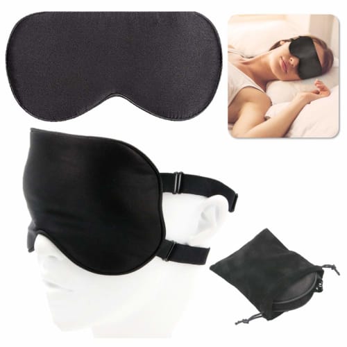 

XP Design Eye Mask, Sleep Aid, Perfect for Sleeping, Naps, and Travel, Blocks Light, Relieves Eye Strain, and is Lightweight and Silky (Black)