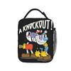 Cartoon Cuphead und Mugman Spiel Thermisch Isolierte Lunchtasche für das Büro Tragbare Lebensmittelbehältertaschen Kühltasche Thermische Lunchboxen