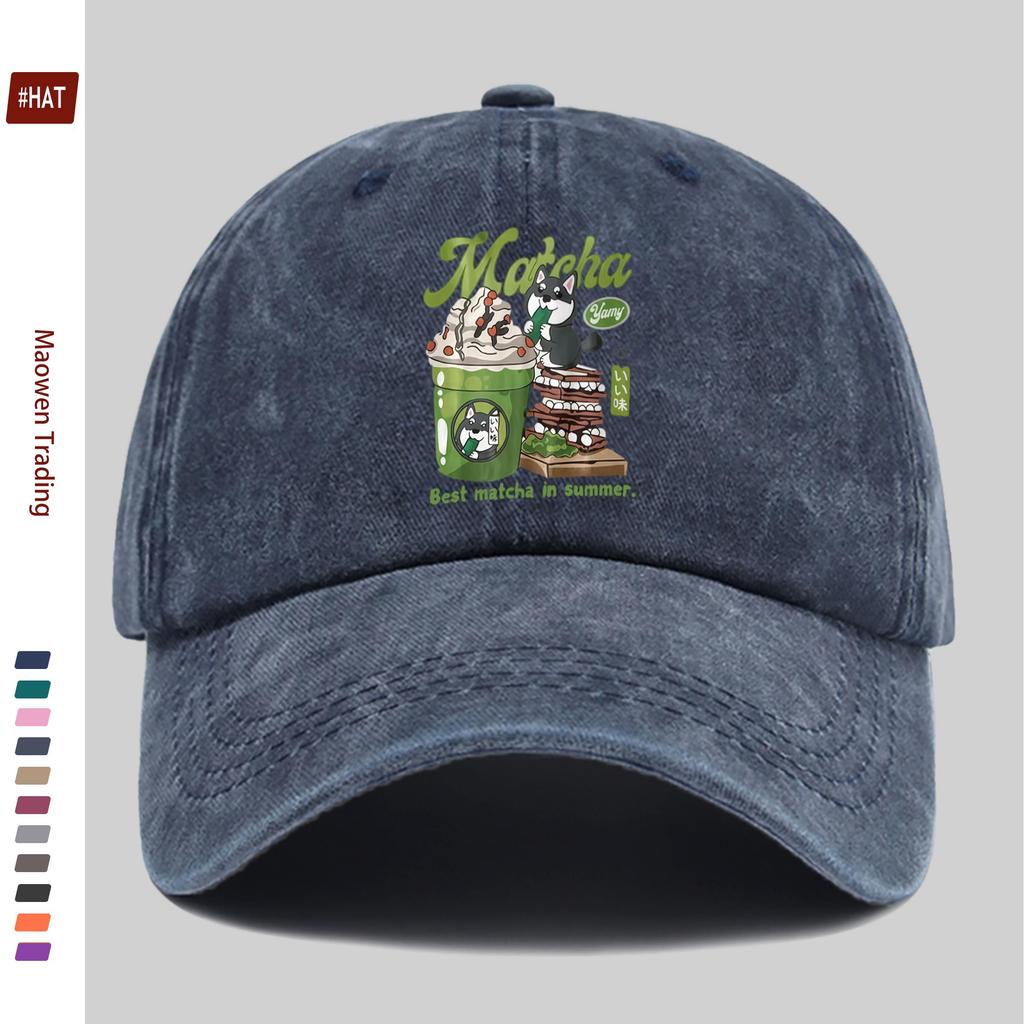 pc Fashion Trendy Cartoon Dog Pattern Printed Baseball Cap with Cute Pet Dog Print Design Decorative Hat Comfortable Lightweig