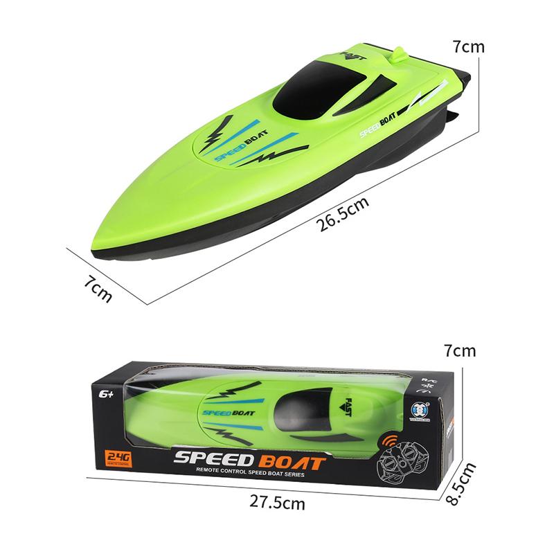 Remote Control Boat Kids 2.4G Remote Control Toys Lightweight Water Rar RC Speedboat Pool Double Propeller Model Electric Toys
