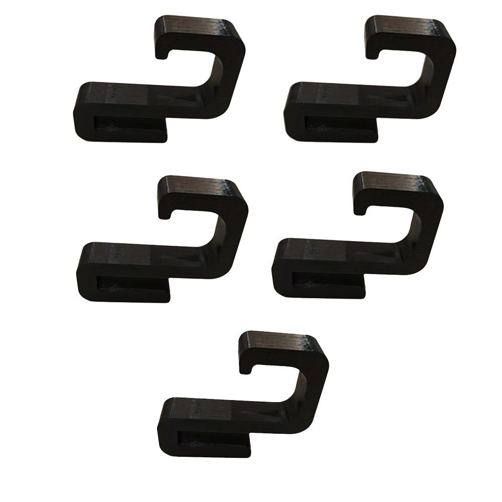 

5Pcs 3D Heavy-duty Bathroom Hanger Clamp on Design Hanging Towel Rack Towel Storage чёрный
