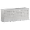 4 Bin Waste Container Storage Unit Silver 272 X 77.5 X 115.5 Cm