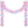 Hanging Led Christmas Tree Garland 5M/16FT Christmas Ribbon Shiny Hanging Tinsel Garlands  New Year