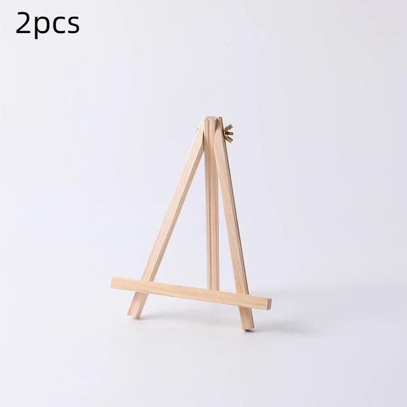 2026 Latest Model Adjustable Mini Wooden Easel Desktop Painting Easel Stand Portable Triangular Desktop Canva Stand For Painting