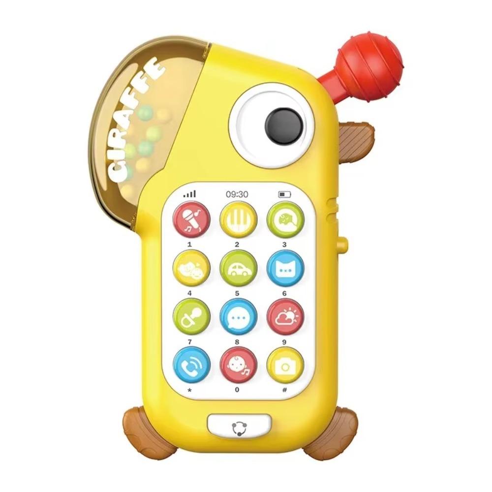 Plastics Baby Simulation Phone Toy with Teether Cartoon Giraffe Simulation Phone  Kindergarten