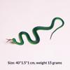 Lifelike 40cm Realistic Python Rubber Fake Snake Scary Prop for Halloween Celebration Garden Bird Repellent
